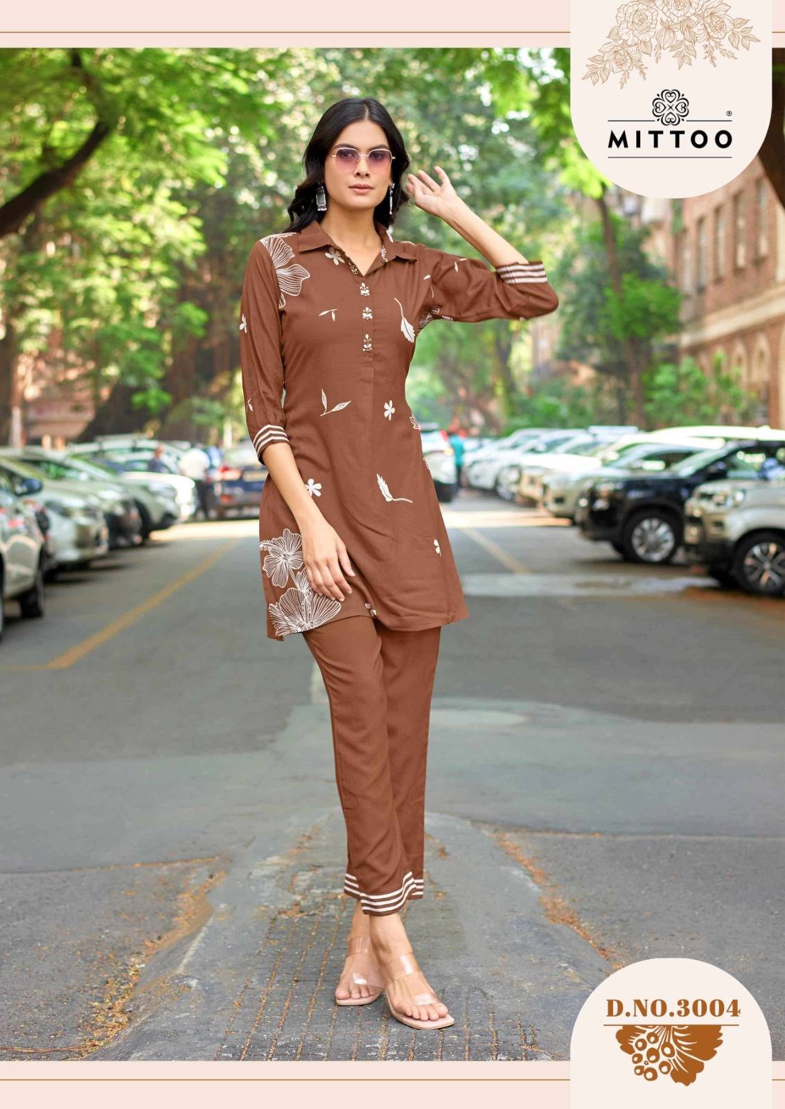 Rasika By MITTOO 3001 To 3006 Series Beautiful Festive Suits Colorful Stylish Rayon Print Co-ord sets At Wholesale Price